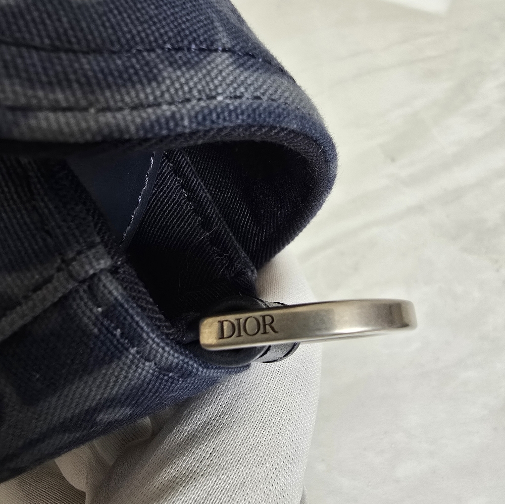 🔥RARE🔥Dior x Denim Tears Collab Blue Saddle Bag - Picture 10 of 12